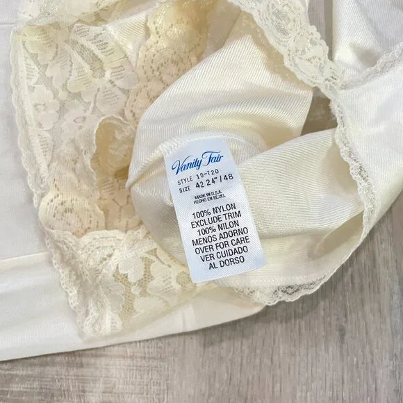 White Vintage Vanity Fair Slip Dress - Picture 6 of 10